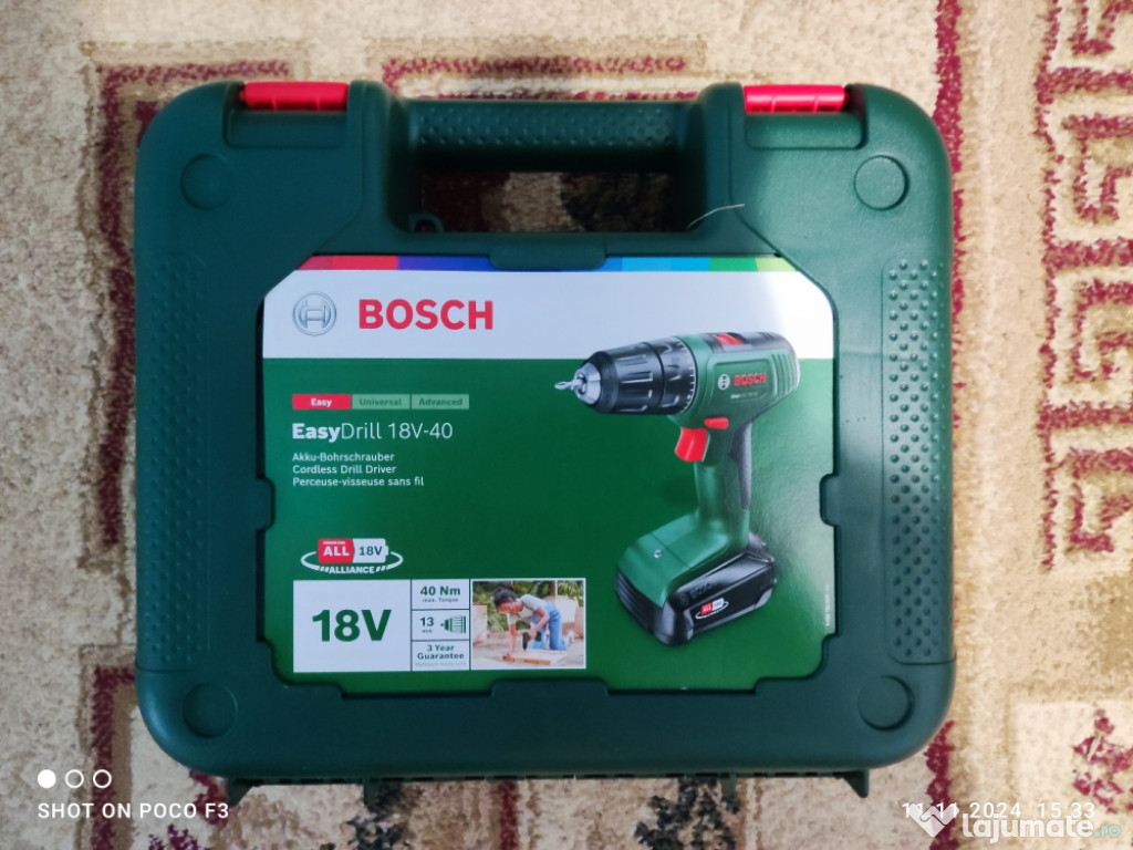 Bormașină pe acumulator Bosch EasyDrill 18V-40