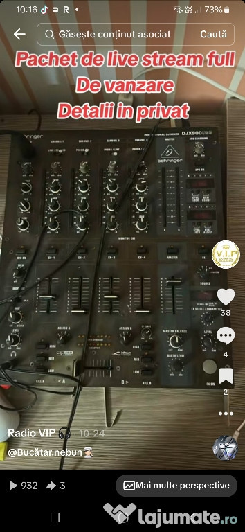 Mixer căști microfon telefon