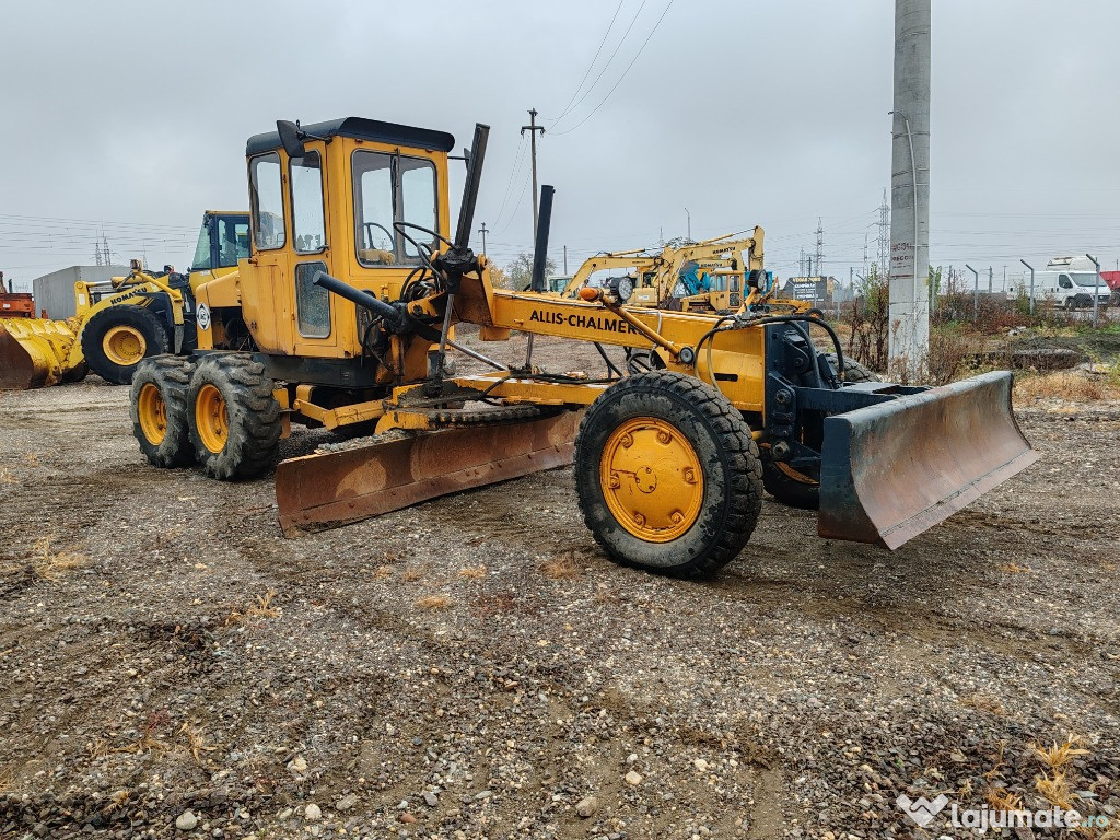 Greder Allis Chalmers cu lama in fata