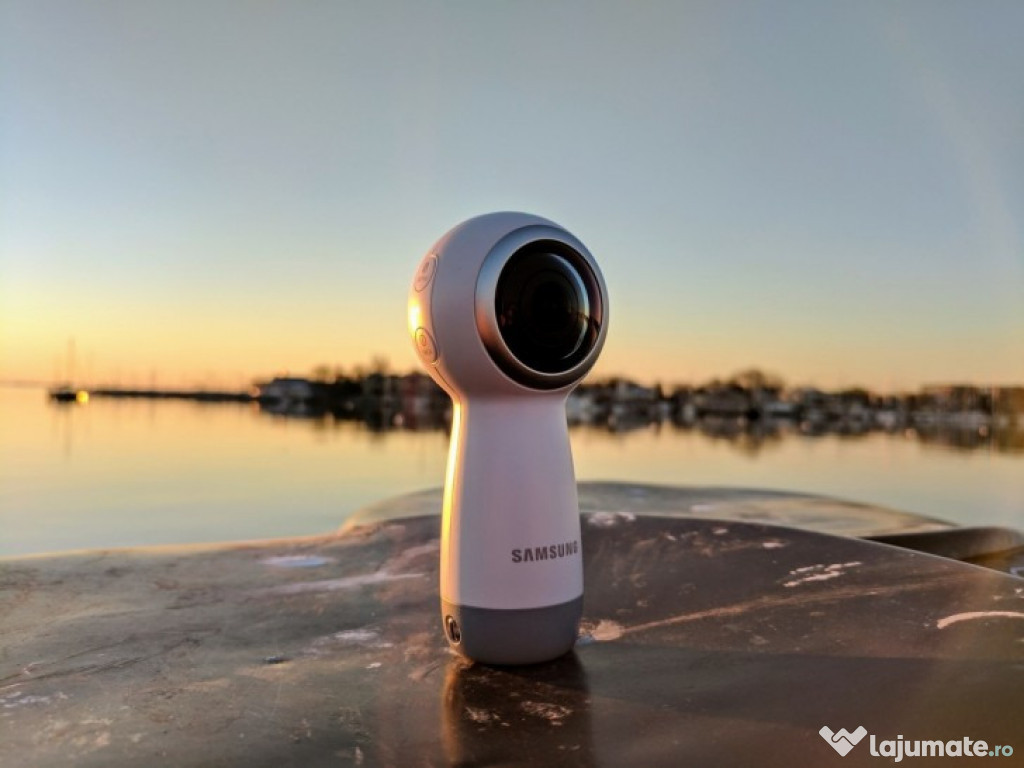 Camera foto/video 4K Samsung Gear 360 ed. 2017 Wi-Fi alb(noua-sigilata