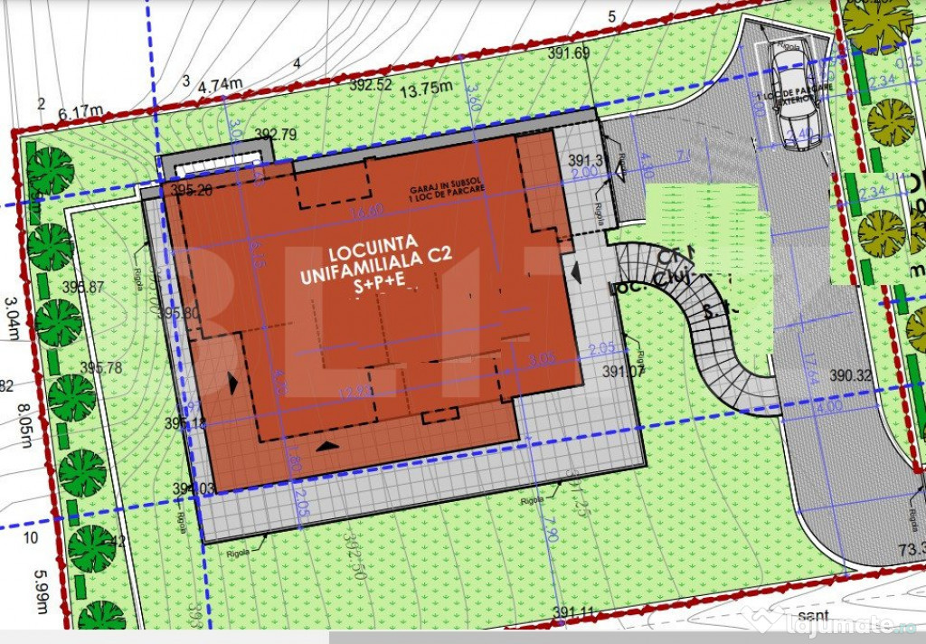 Teren intravilan 928 mp, cu autorizatie construire, zona Bor