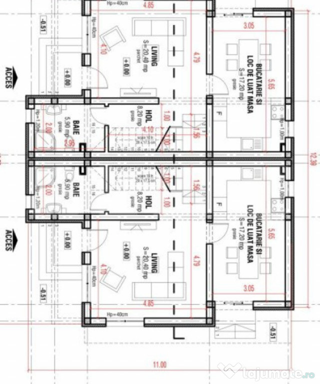 Duplex, P+1, 4 camere, 110mp, Bariera, zona Biserica