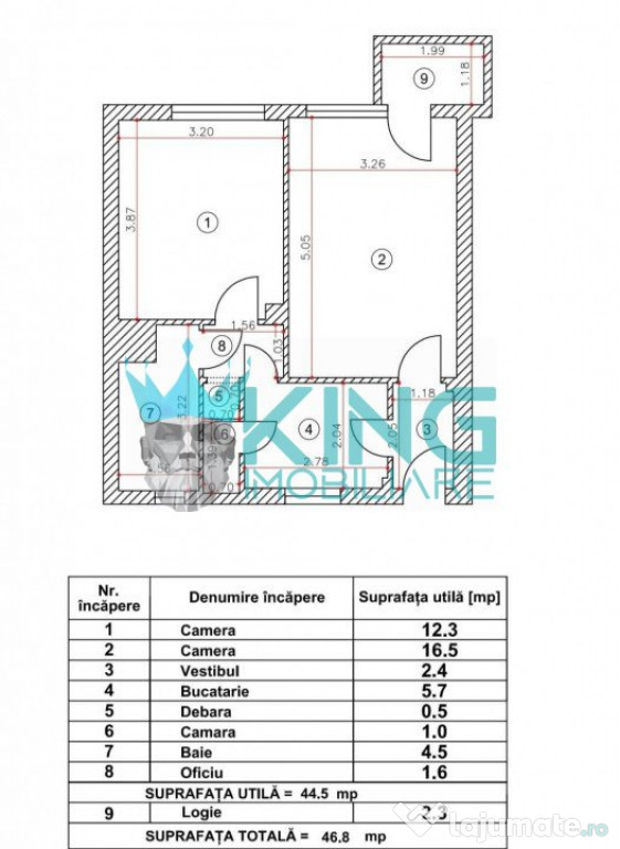 Ferdinand, Gara Obor | 2 Camere | Balcon | Decomandat