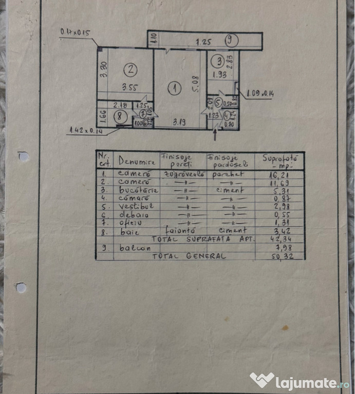 Apartament 2 camere, Câmpia Libertatii