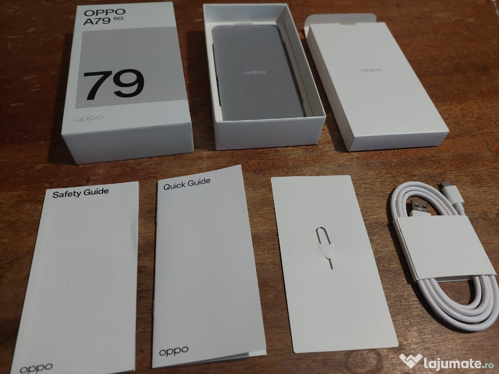 Telefon OPPO A79 5G, 256GB, 8GB RAM, Dual SIM, Mystery Black