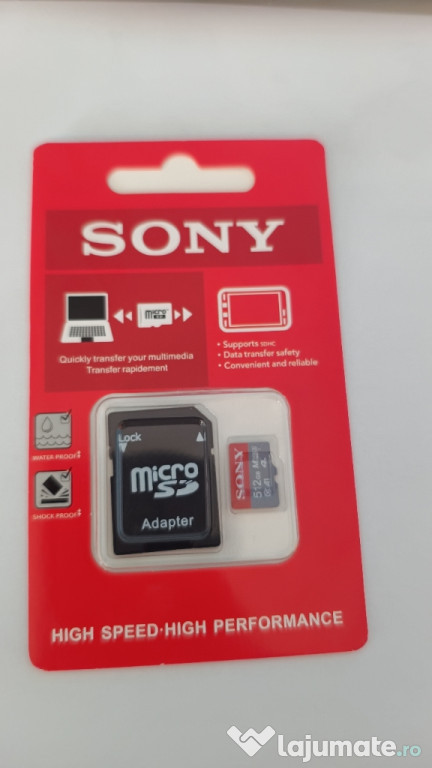 Card memorie Sony micro SD 512 GB