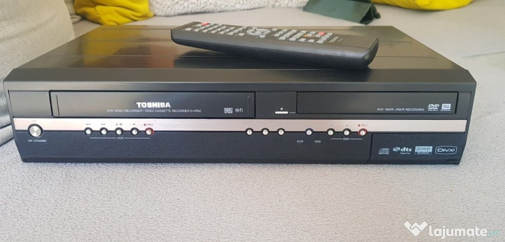 VCR-DVD recorder video nou combo TOSHIBA