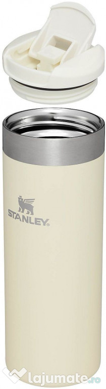 Cana Termoizolanta STANLEY The Aero Light Metallic, 470 ml, Crem, 31x