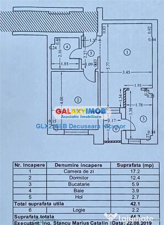 Apartament 2 camere mobilat Utilat in Militari Residence, 59