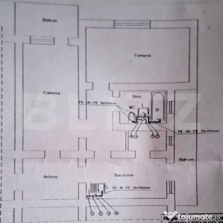 Apartament 2 camere, 56 mp, zona strazii Constantin Brancusi