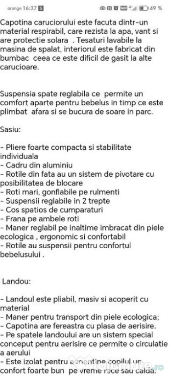 Cărucior 3/1 Veridi Optima