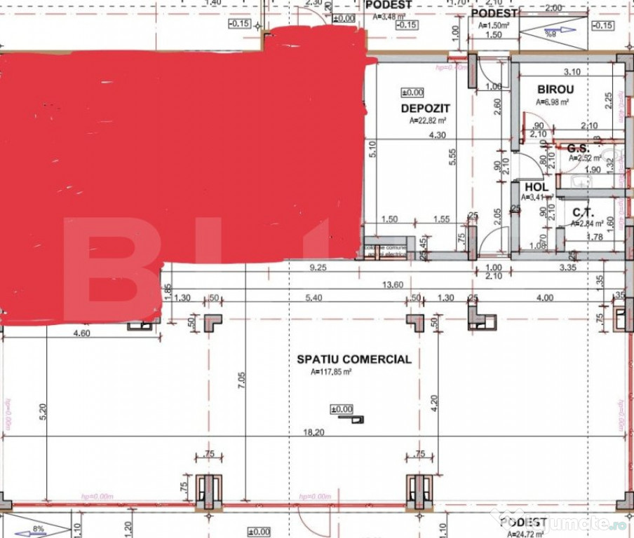 Spatiu comercial, de vanzare, 156 mp in Sanpetru - Brasov