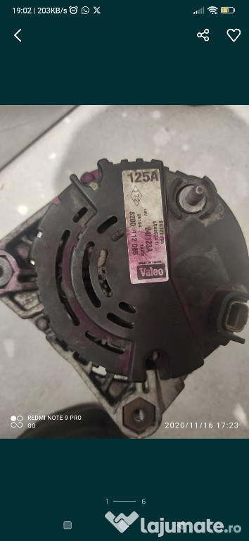 Alternator Valeo Renault 125A , tester lichid frana DOT4