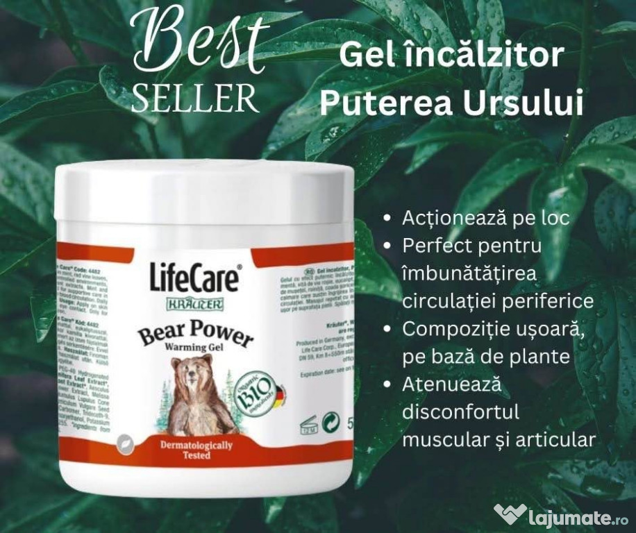 Gel incalzitor puterea ursului