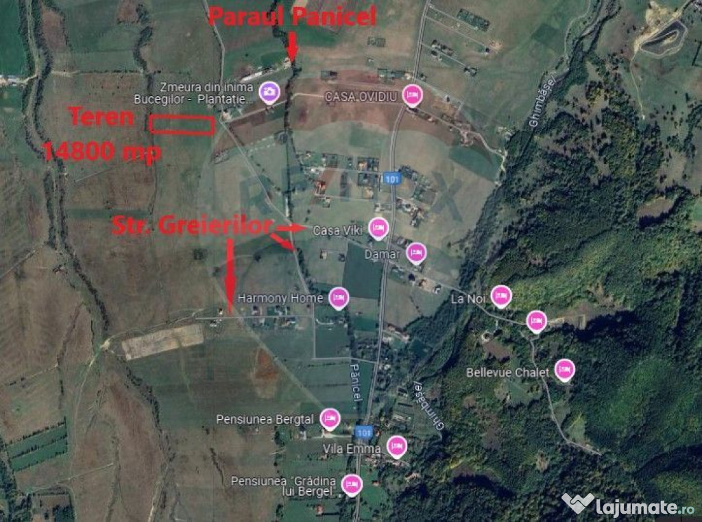 Teren extravilan 14,800mp Rasnov- Glajerie