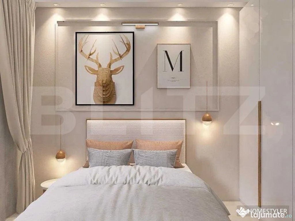 Apartament elegant cu 3 camere de închiriat în cartierul M