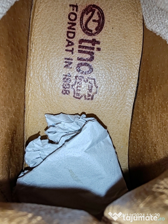 Papuci copii din piele naturala