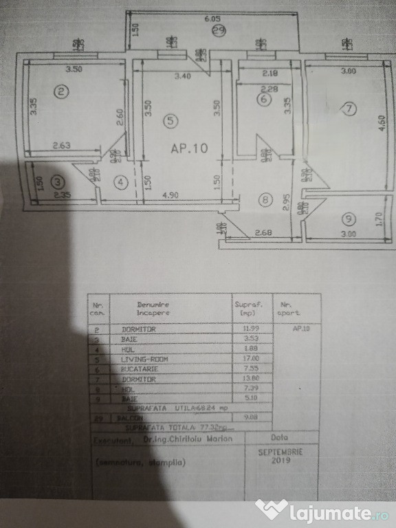 Apartament 3 camere