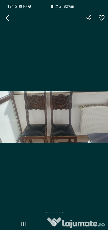 Set 4 scaune vintage sec XIX