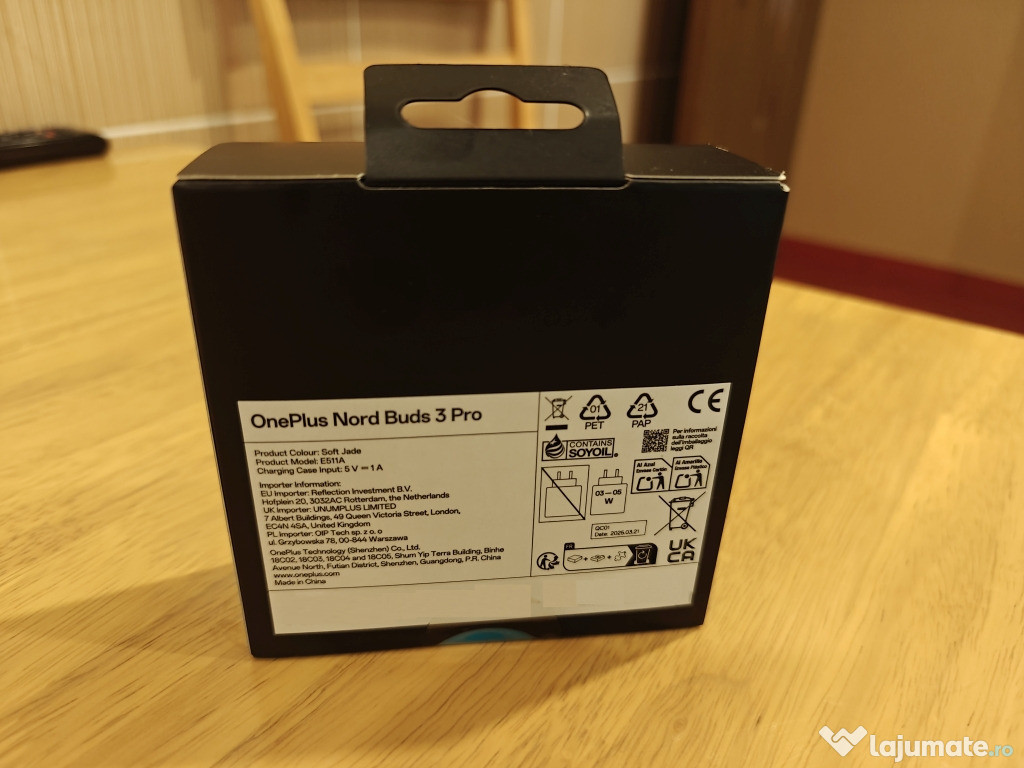 Casti Wireless, OnePlus Nord Buds 3 Pro, ANC, IP55, Verde, Sigilate