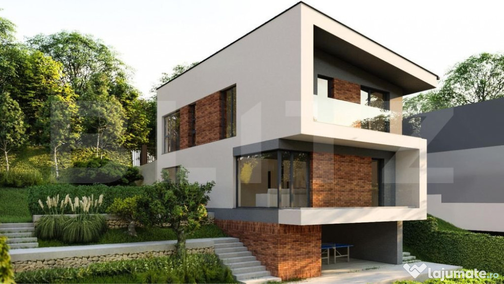 Casă modernă în Popești–170 mp utili, 600 mp teren, ap