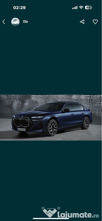 Închiriez auto de lux Bmw seria 7 2022
