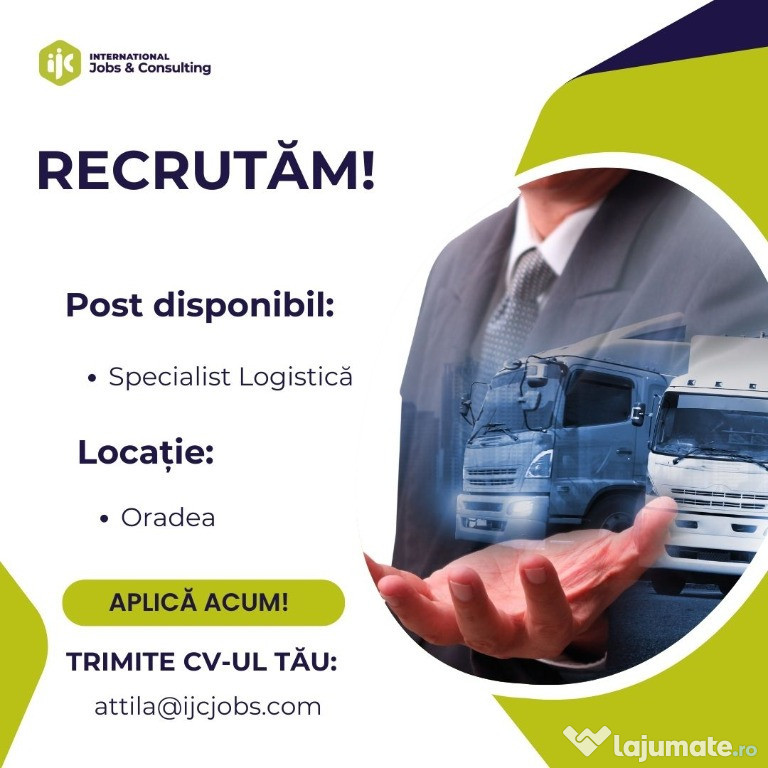 Specialist Logistică– Transport Rutier Intern și Internațional