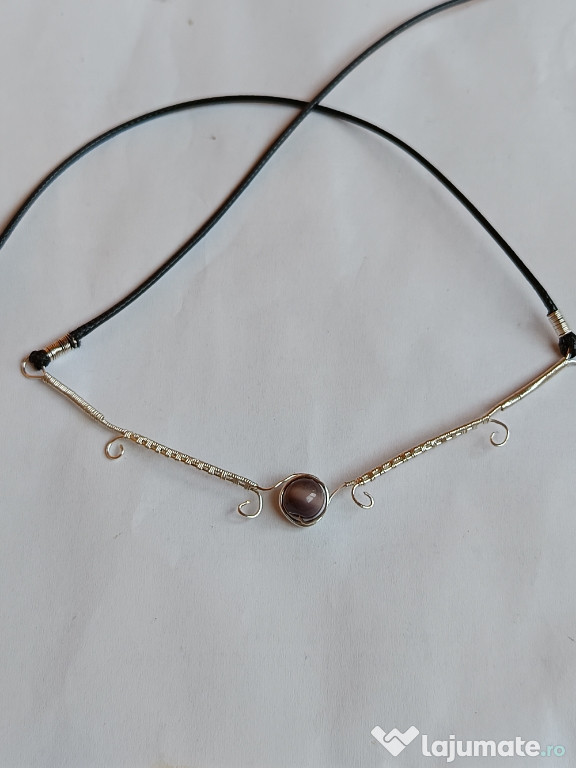 Pandantiv handmade sârmă argintată