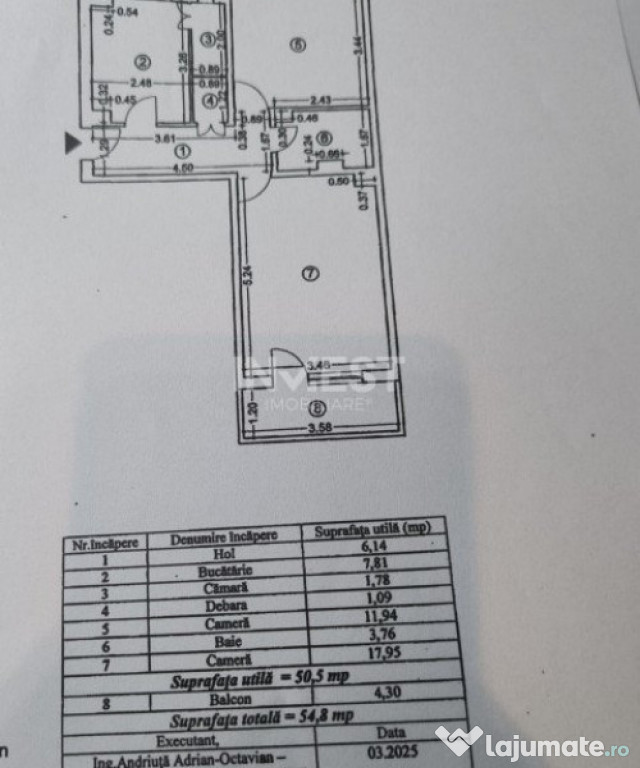 Apartament 2 camere, zona Gara - Fostul Billa, Iasi