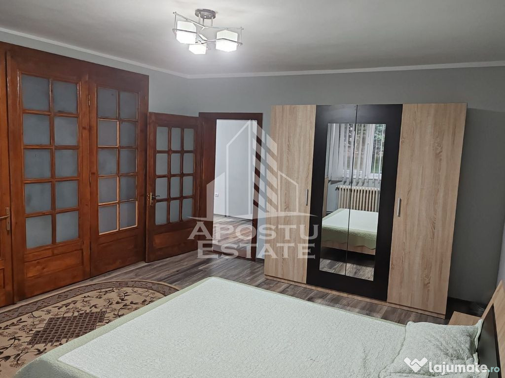 Apartament 3 cam. decomandat la casa - curte, zona linistita