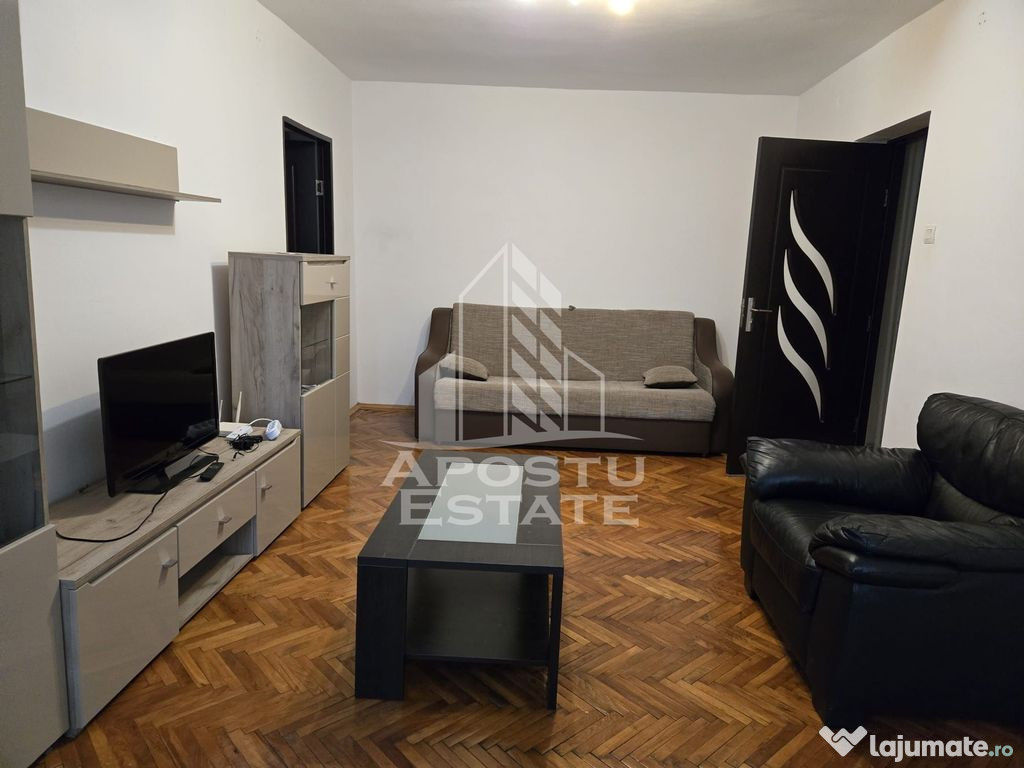 Apartament cu 3 camere, mobilat si utilat, zona Tipografilor