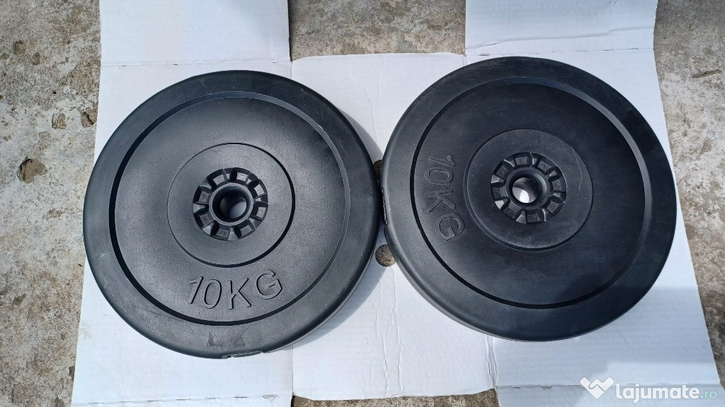 Discuri haltere gantere 10 kg noi, 2 buc.