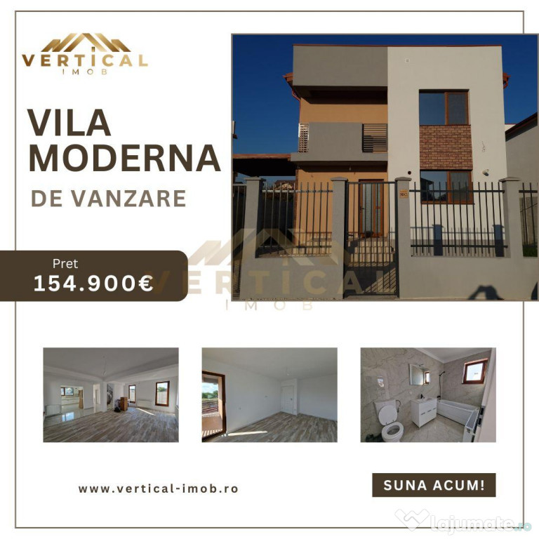 De vanzare casa moderna in comuna Berceni la 300m de bv.