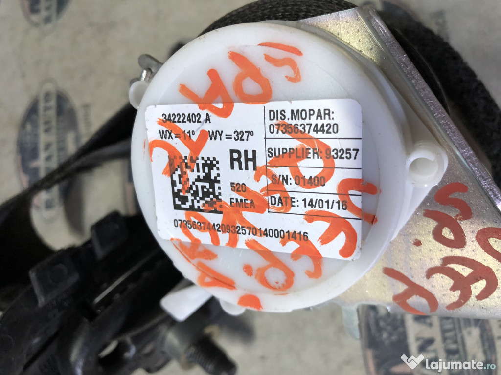 Centura dreapta spate Jeep Renegade 2016