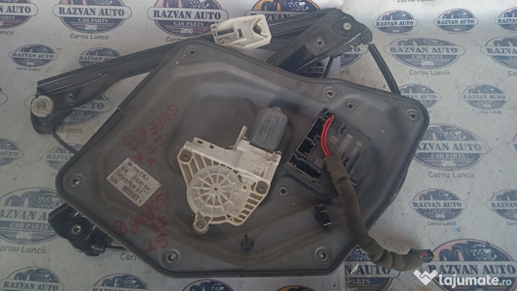 Macara geam stanga fata Skoda Superb 2 2011