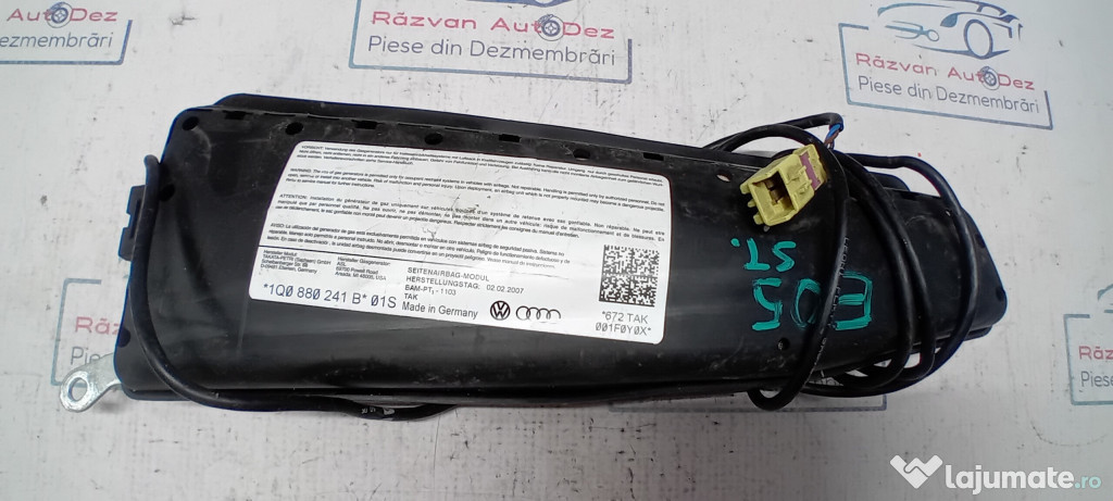 Airbag scaun stanga fata Volkswagen Eos 2007