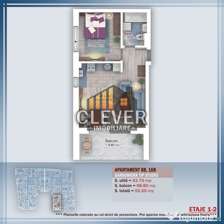 Apartament 2 camere Direct Dezvoltator Theodor Pallady