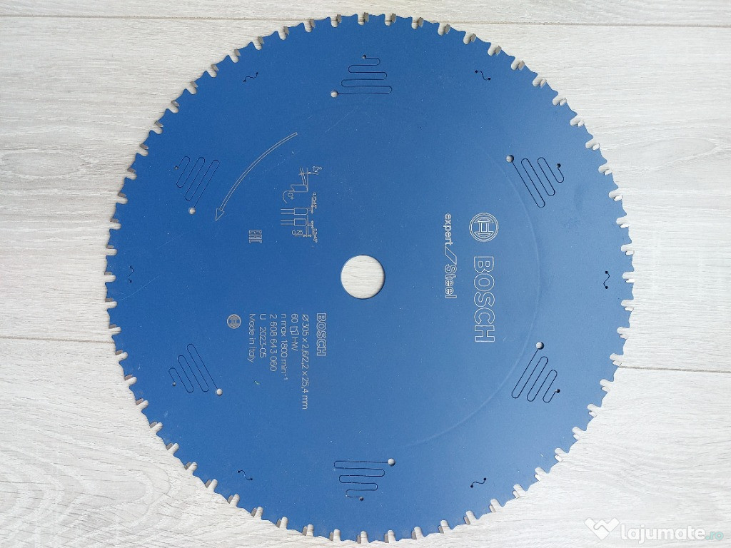 Panza circulara noua placata 305x2.6x25.4 mm 80Z pentru metal Bosch