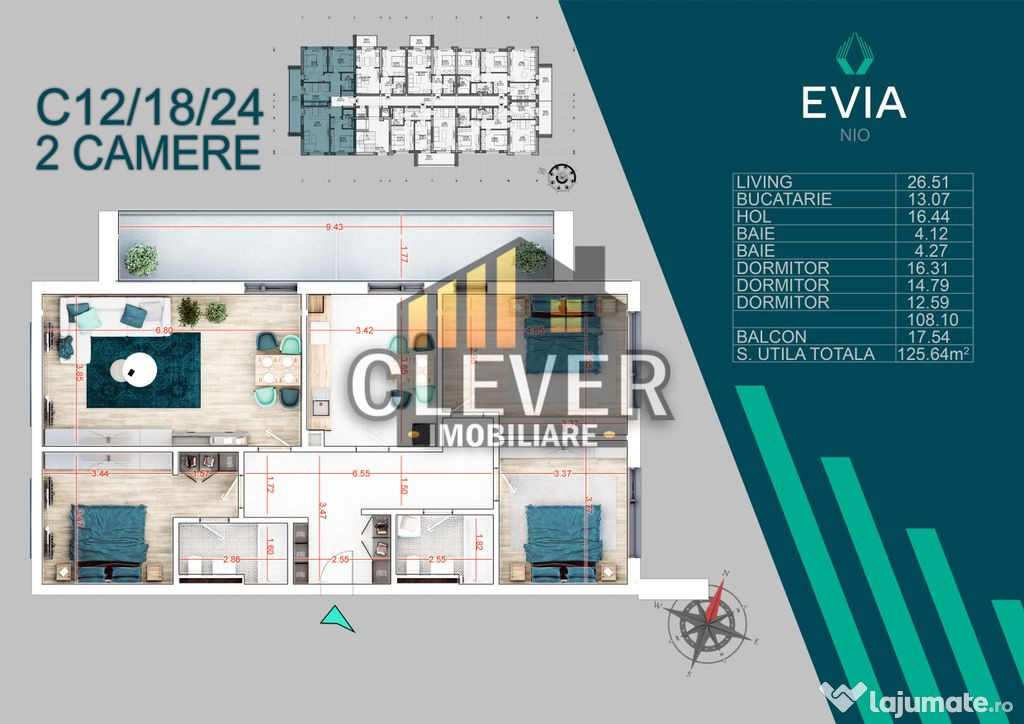 Apartament Premium 4 Camere Finisaje Lux-Metrou N Teclu