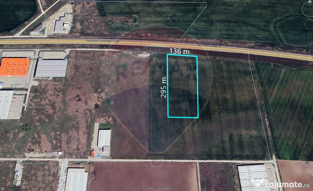 Teren industrial, 4 ha, Bolintin-Deal, Giurgiu