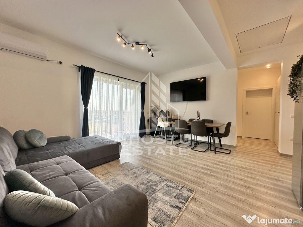 Apartament cu 2 camere complet mobilat si utilat in Giroc.