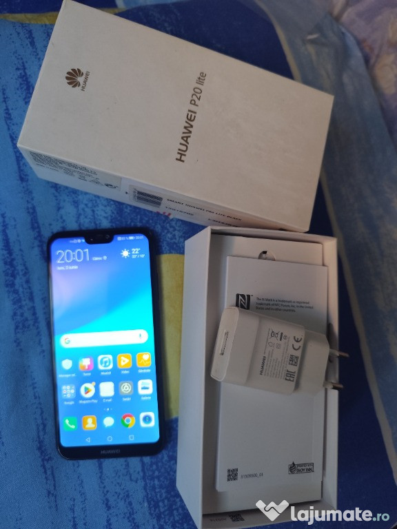 Telefon 4G Dual Sim Huawei P20 lite, 4GB,64 GB negru