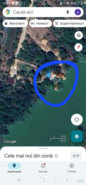 Vand teren cu deschidere la lac