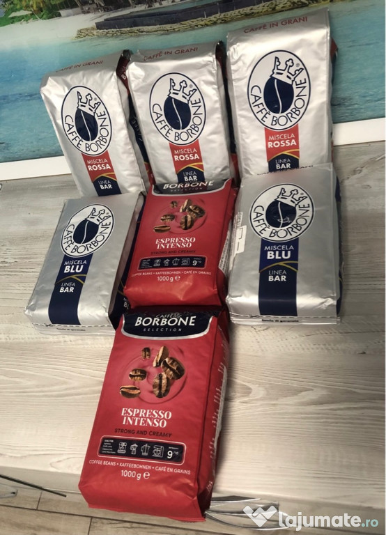 Cafea boabe Borbone crema classic, red, blu, 1 kg