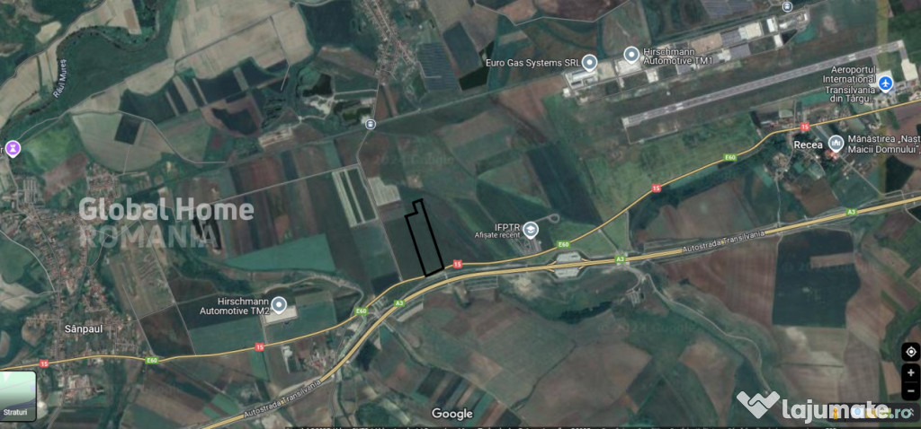 Teren 25.000 Mp-DN 15 Autostrada Transilvania - Mures