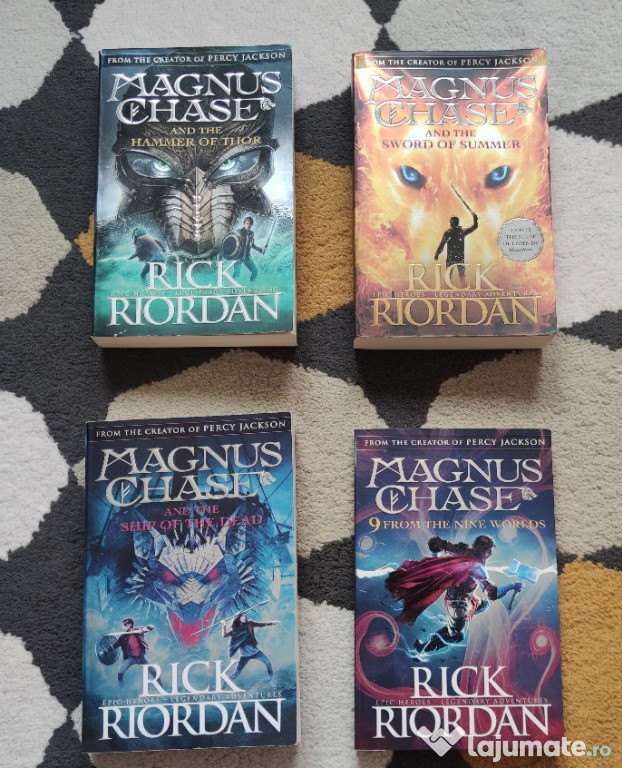 SET Magnus Chase and the Gods of Asgard, Rick Riordan, ENGLEZA + BONUS