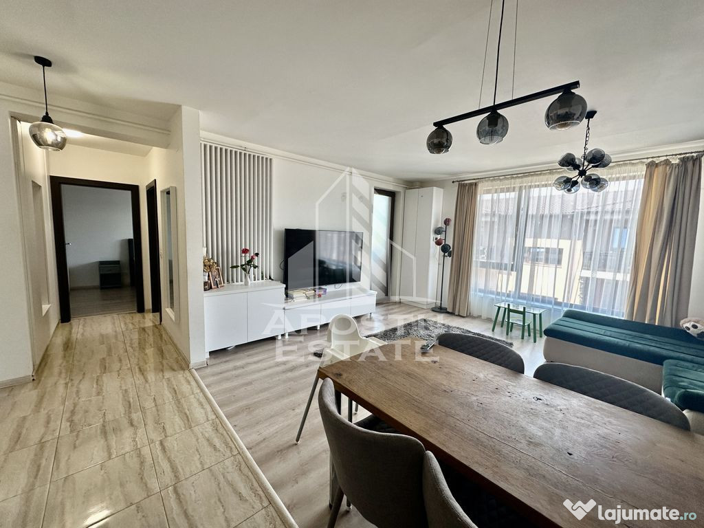 Apartament cu 2 camere, mobilat, bloc cu lift, zona benzi...