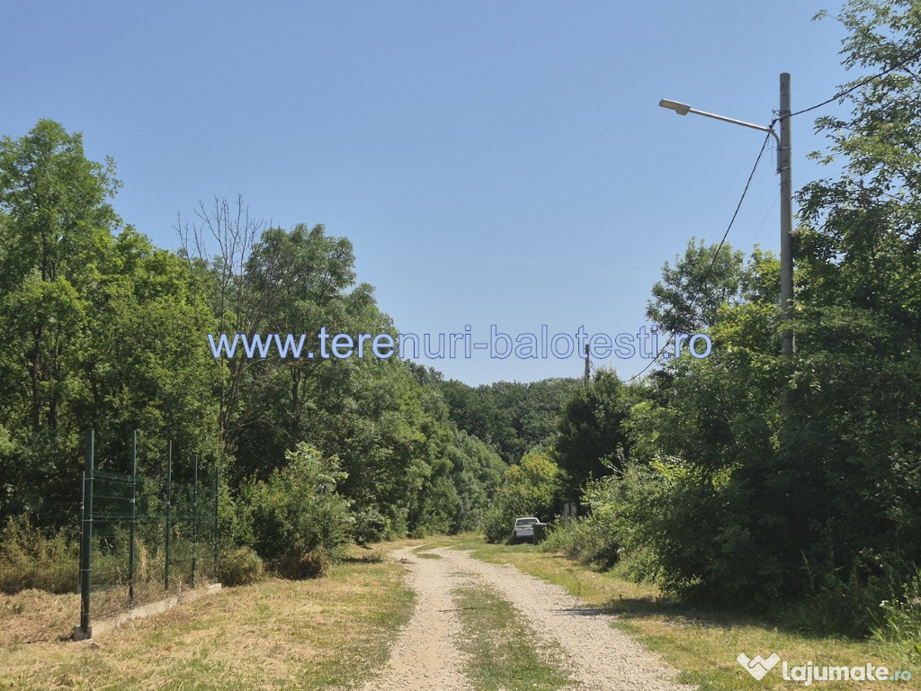 Teren situat la lizirea padurii Balotesti,langa case noi,715mp