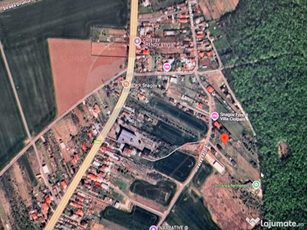 Lot teren 450 mp langa padure Ciolpani Fermei