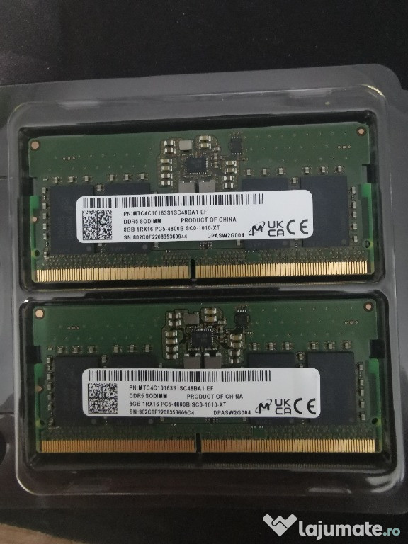 Memorie RAM DDR5 16Gb (Dual channel 2x8Gb)